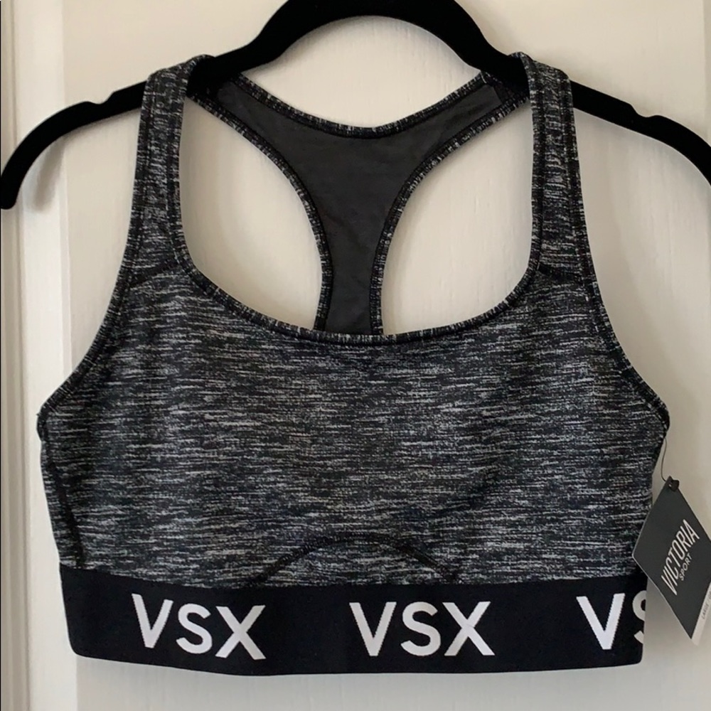 NWT VICTORIA’S SECRET VSX Marled Racerback Body-Wick Sports Bra